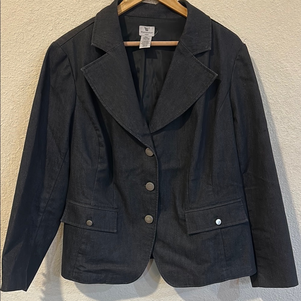 omen's Black Blazer Jacket
